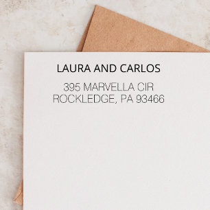 Personalised Return Address Wedding Save The Date Self-inking Stamp