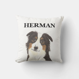 Personalised Reversible Aussie Australian Shepherd Cushion