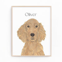 Personalised Reversible Irish Setter Art