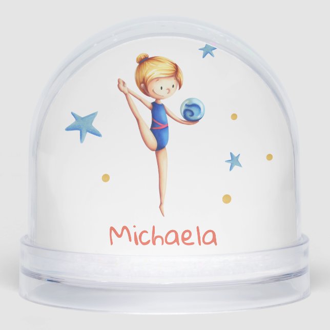 Personalised Rhythmic Gymnast Snowglobe (Front)