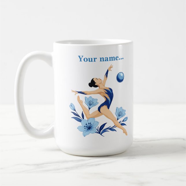 Personalised Rhythmic Gymnastics Mug (Left)