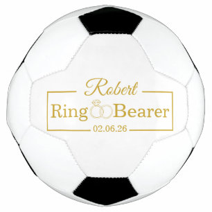 Personalised Ring Bearer Baseball Gift for Groomsm Football