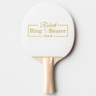Personalised Ring Bearer Baseball Gift for Groomsm Ping Pong Paddle