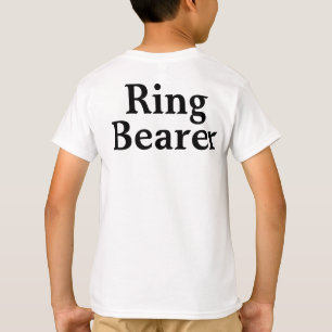 Personalised Ring Bearer Gift Custom Name T-Shirt