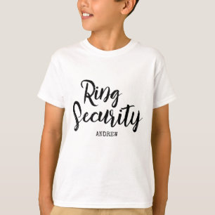 Personalised Ring Bearer Ring Security T-Shirt