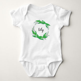 Personalised Ring of Lily of the Valley Bodysuit