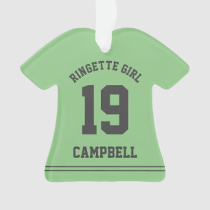 Personalised Ringette Girl Jersey Custom Name  Ornament