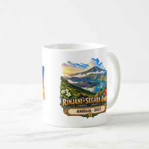 Personalised Rinjani Segara Anak Coffee Mug