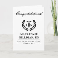 Personalised RN Nursing School Graduation Elegant