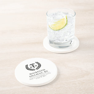 Personalised RN Nursing School Graduation Elegant Coaster