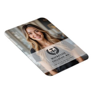 Personalised RN Nursing School Graduation Elegant Magnet