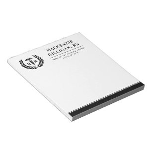 Personalised RN Nursing School Graduation Elegant Notepad