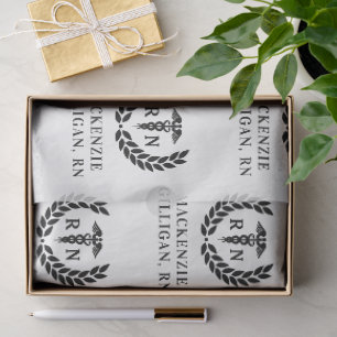 Personalised RN Nursing School Graduation Elegant Tissue Paper