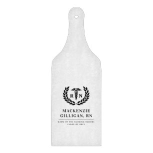 Personalised RN Nursing School Graduation Gift Cutting Board
