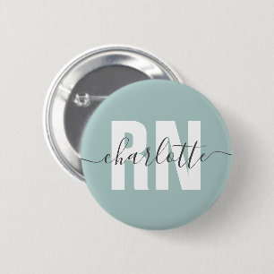 Personalised RN Registered Nurse Graduation Gifts 6 Cm Round Badge