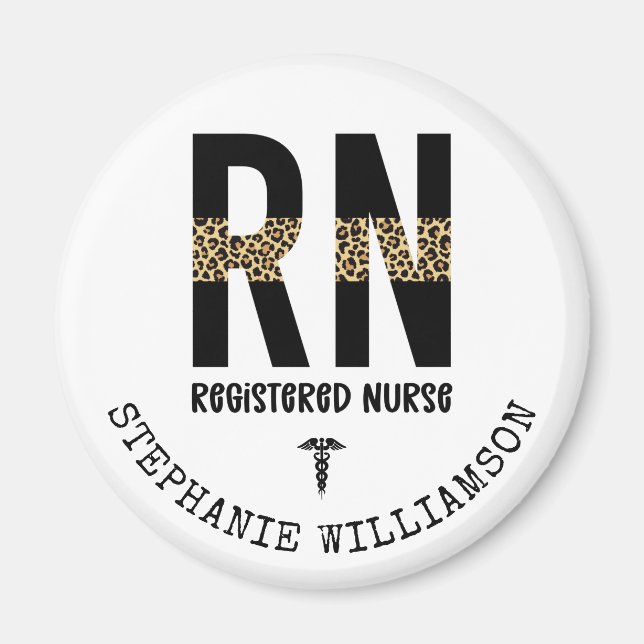 Personalised RN Registered Nurse Graduation Gifts Magnet (Front)