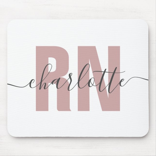 Personalised RN Registered Nurse Graduation Gifts Mouse Mat (Front)