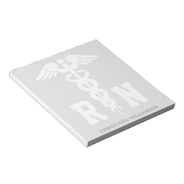 Personalised RN Registered Nurse Graduation Gifts Notepad (Angled)