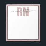 Personalised RN Registered Nurse Graduation Gifts Notepad<br><div class="desc">Personalised RN Registered Nurse Graduation Gifts sweatshirt- This personalised nurse design makes a great gift for every RN Registered Nurse!</div>