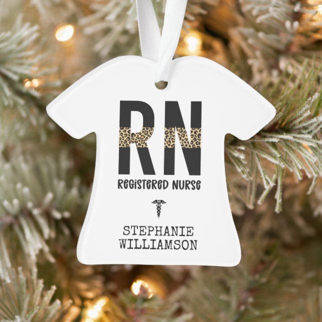 Personalised RN Registered Nurse Graduation Gifts Ornament (Tree)