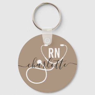Personalised RN Registered Nurse Graduation Key Ring