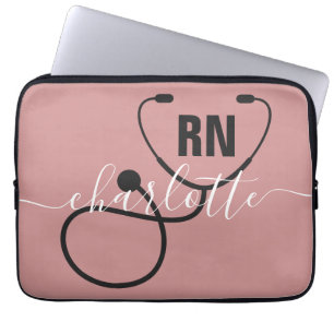Personalised RN Registered Nurse Graduation Laptop Sleeve