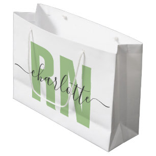 Personalised RN Registered Nurse Graduation Large Gift Bag
