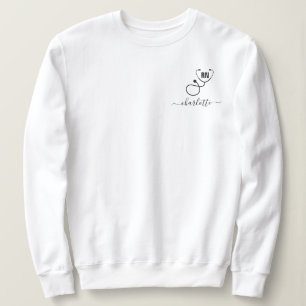 Personalised RN Registered Nurse Graduation Sweatshirt