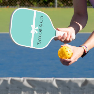 Personalised Robin Egg Blue Pickleball Paddle with