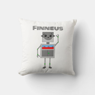 Personalised Robot Themed Cushion