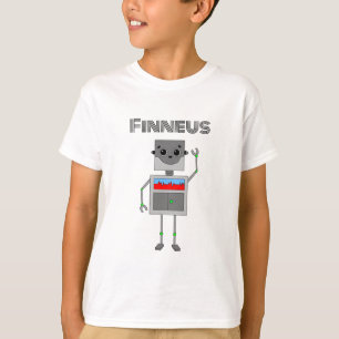 Personalised Robot Themed   T-Shirt