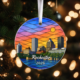 Personalised Rochester Acrylic Ornament, Custom Ne Ornament