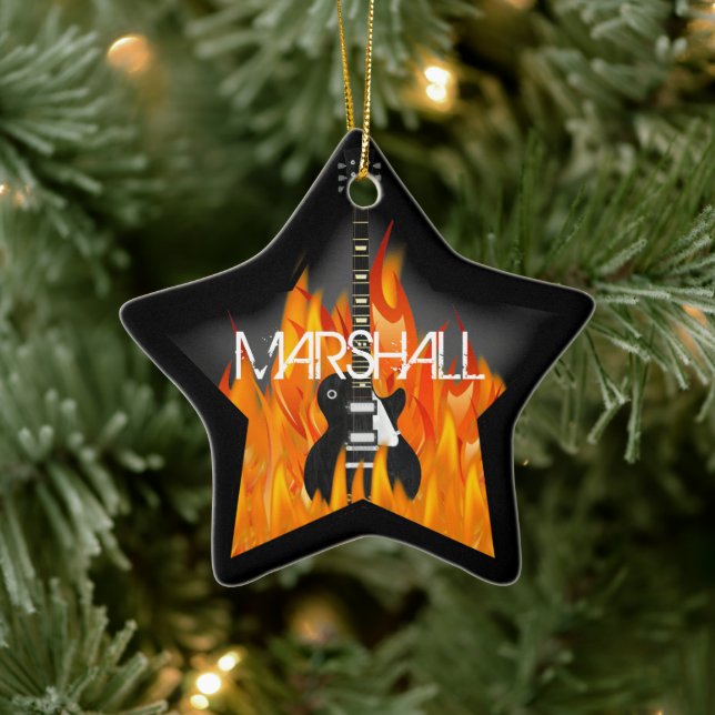Personalised Rock Star Ornament (Tree)