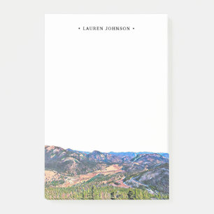 Personalised Rocky Mountain Post-it Notes
