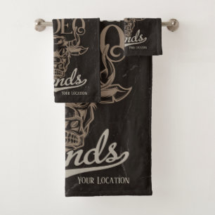 Personalised Rodeo Old West Steer Roping Legends  Bath Towel Set