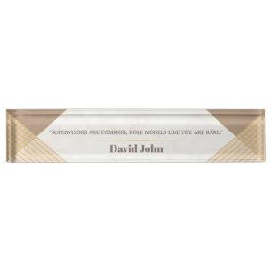 Personalised Role Model Supervisor gift  Nameplate