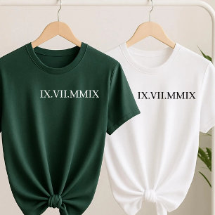 Personalised Roman Numeral Anniversary Year Gift T-Shirt