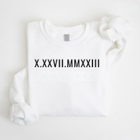 Personalised Roman Numeral Couple Anniversary Gift