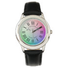 Personalised Roman Numeral Hour Ticks on Rainbow
