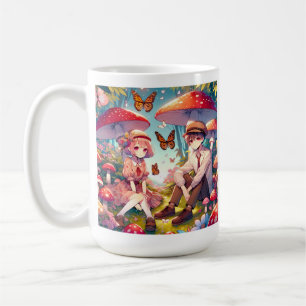Personalised Romantic Anime Couple  Coffee Mug
