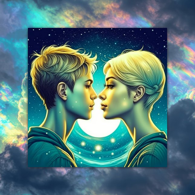 Personalised Romantic Anime Couple Valentine's Day Card (Creator Uploaded)