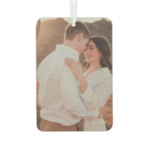 Personalised Romantic Couple Photo Car Air Freshener