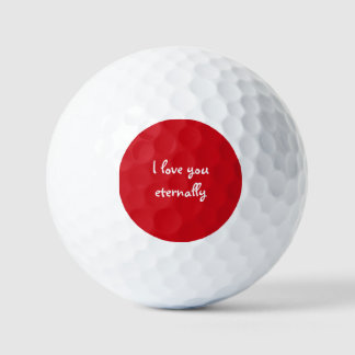 Personalised, Romantic, Eternal Love Golf Balls