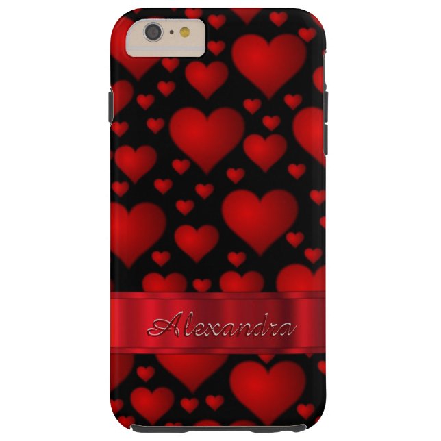 Personalised romantic heart pattern Case-Mate iPhone case (Back)