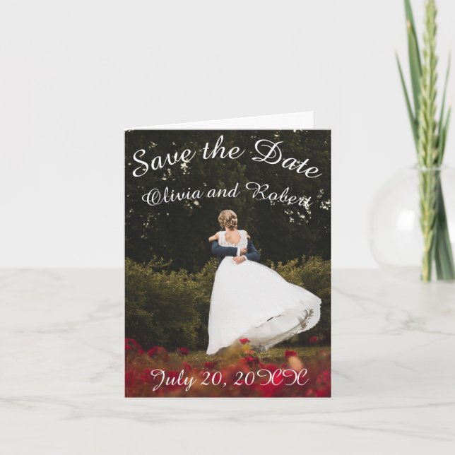 Personalised romantic the first dance announcement (Front)