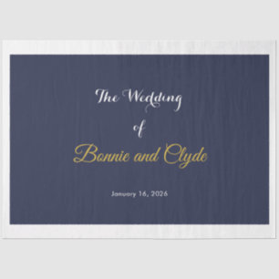 Personalised Romantic Wedding 20" x 30" Tissue Paper
