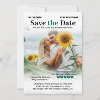Personalised Romcom Poster Photo Save the Date