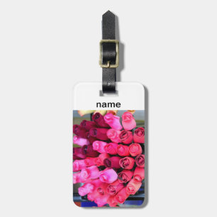 personalised rose bouquet tag