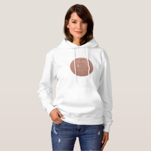 Personalised Rose Gold Glitter Name Design – Emely Hoodie