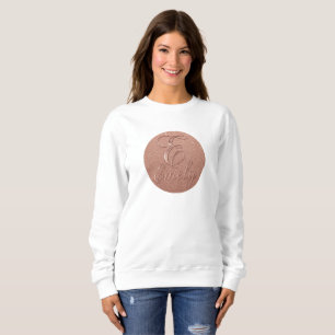 Personalised Rose Gold Glitter Name Design – Emely Sweatshirt
